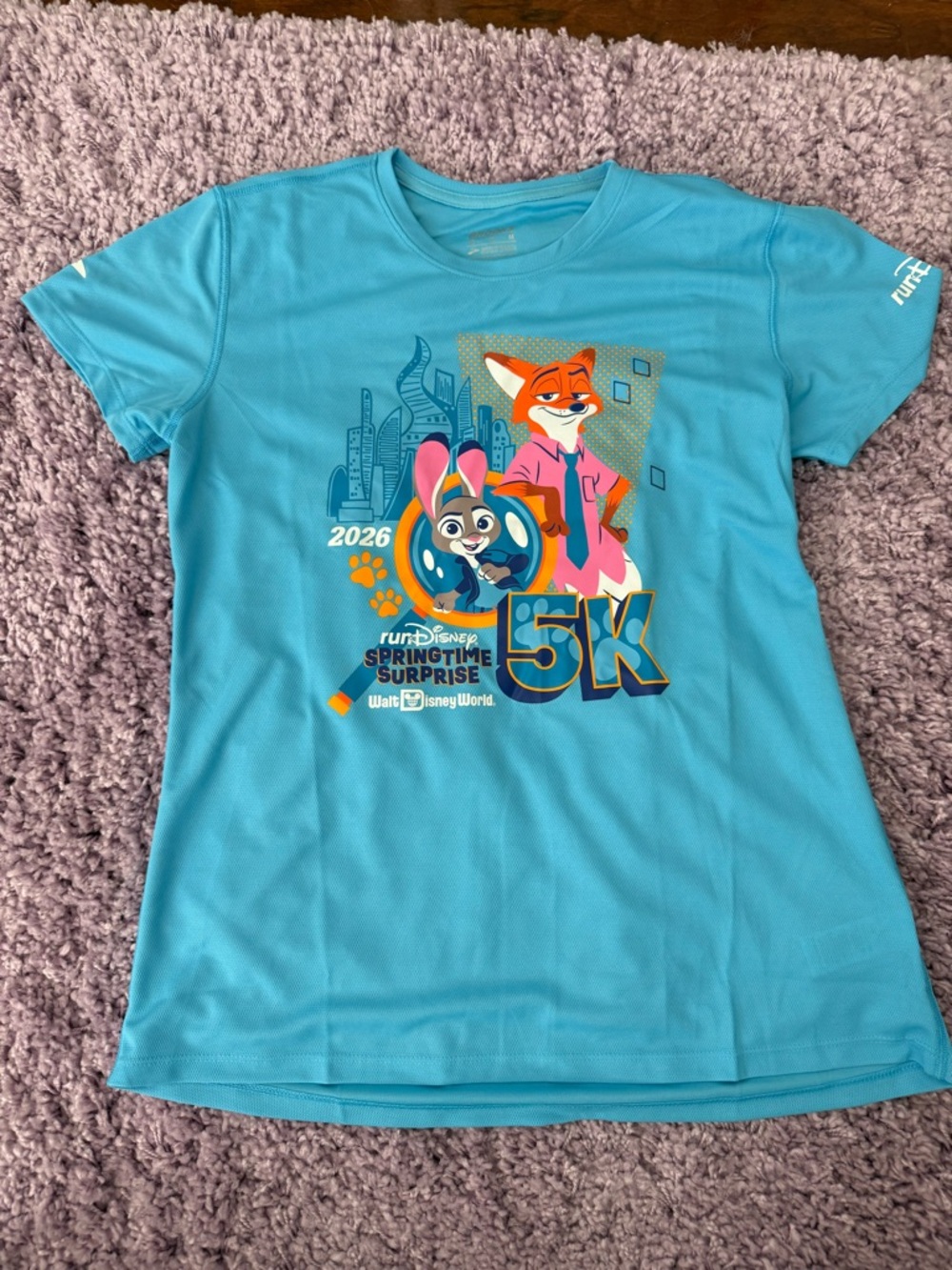 Rundisney Springtime Surprise 5K 2026 Judy Hopps & Nick Wilde ladies M